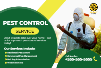 Pest Control Postcard 2 4x6
