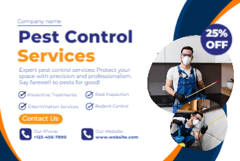 Pest Control Postcard 5 4x6