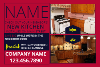 Home Remodeling Postcard 3 4x6