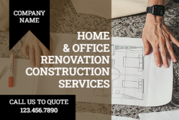 Home Remodeling Postcard 2 4x6