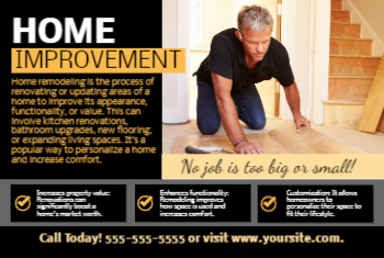 Home Remodeling Postcard 4 4x6