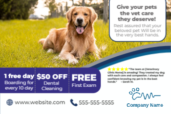 Veterinary Postcard 4 4x6