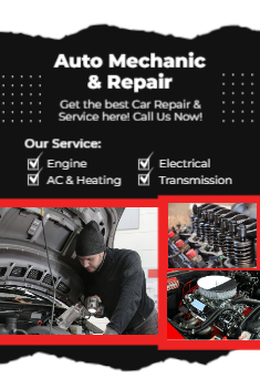 Auto Mechanic & Repair Postcard 1