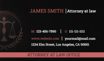 Attorney Business Card 5