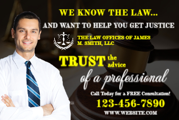 Attorney Postcard 4 4x6