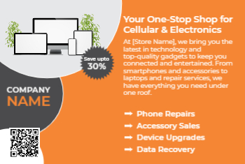 Cellular & Electronic Store Postcard 1b
