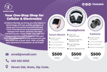 Cellular & Electronic Store Postcard 2b