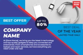 Cellular & Electronic Store Postcard 4b