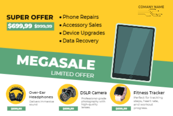 Cellular & Electronic Store Postcard 5b