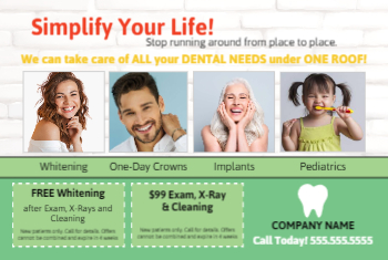 Dentist Postcard 2 4x6