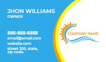 Tanning Salon Business Card 3