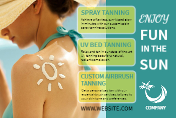 Tanning Salon Postcard 1 4x6