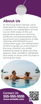 Tanning Salon Door Hanger 3b 4.25x11