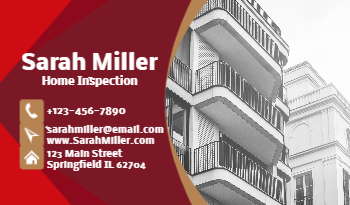 Home Inspection Business Card 6