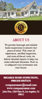 Home Inspection Rack Card 2 3.5x8.5