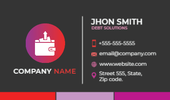 Debt Relief Business Card 1
