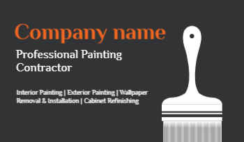 Painting Contractor Business Card 1