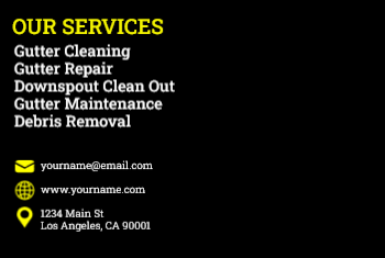 Gutter Cleaning Installation Postcard 1