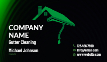Gutter Cleaning Installation Business Card  3