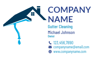 Gutter Cleaning Installation Business Card  4