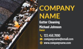 Gutter Cleaning Installation Business Card  5