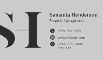 Property Management Business Card 5