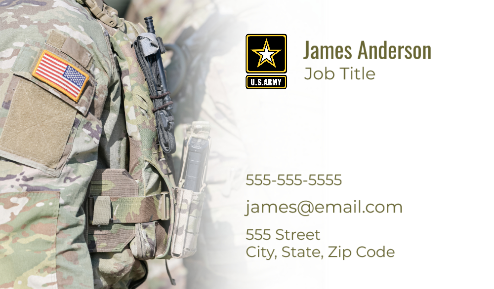Military Business Card 6