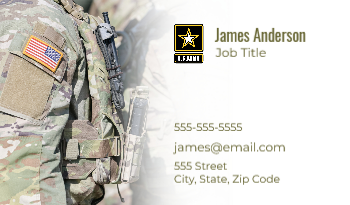 Military Business Card 6