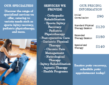 Physical Therapy Brochure  4 8.5x11