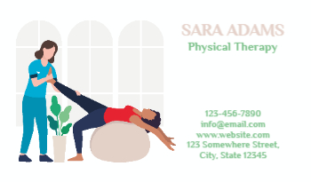 Physical Therapy Business Card 5