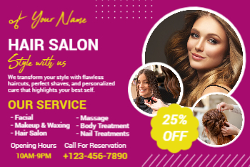 Hair Salon Postcard 2b