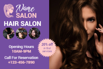 Hair Salon Postcard 4b