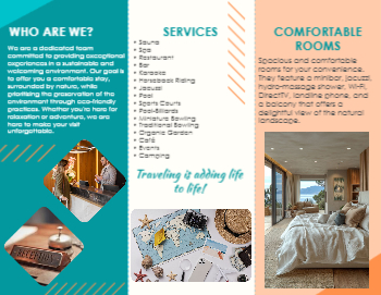 Travel & Hospitality Brochure  4 8.5x11