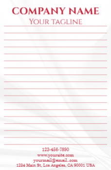 Travel & Hospitality Notepads 3 8.5x5.5