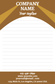 Travel & Hospitality Notepads 4 8.5x5.5