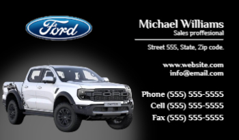 Ford Dealership Business Card 2