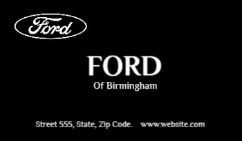 Ford Dealership Business Card 5