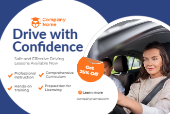 Driving Schools Postcard 1 4x6