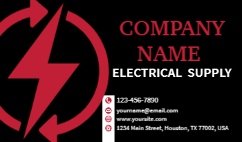 Electrical Supplies Business Card 3