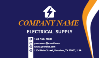 Electrical Supplies Business Card 5