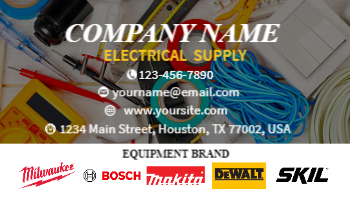 Electrical Supplies Business Card 4