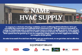 HVAC Supply Postcard 1