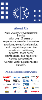 HVAC Supply Rack Card 5 3.5x8.5