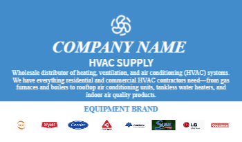HVAC Supply Business Card 4