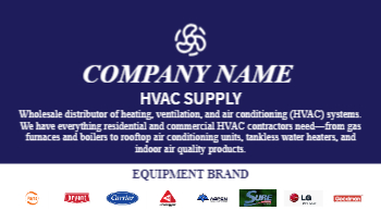 HVAC Supply Business Card 5