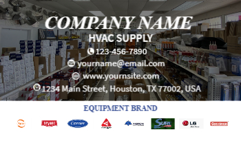 HVAC Supply Business Card 3