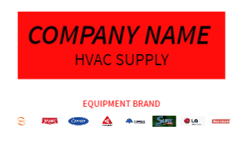 HVAC Supply Business Card 1
