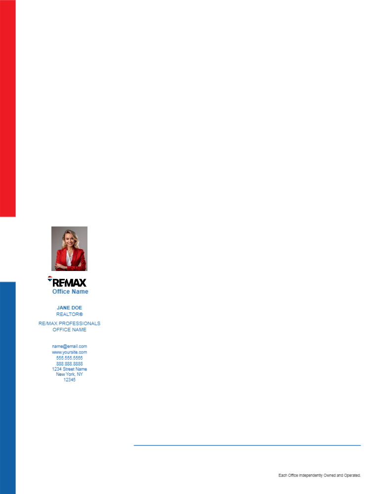 RE/MAX Letterhead - Free Templates | 1800BusinessCards