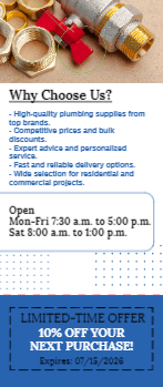 Plumbing Supplies Door Hanger 1