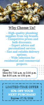 Plumbing Supplies Door Hanger 3